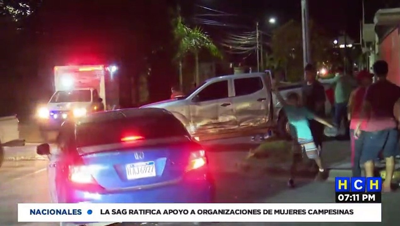 Fuerte accidente vial deja varias personas heridas en la colonia Trejo de SPS