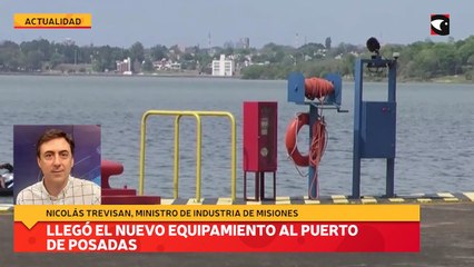 Llegó el nuevo equipamiento al puerto de Posadas