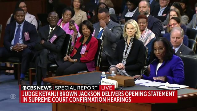 Supreme Court nominee Judge Ketanji Brown Jackson gives opening statement in confirmation hearing