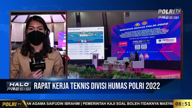 Live Report Natania Terkait Rapat Kerja Teknis Divisi Humas Polri 2022