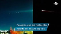 Mexicanos confunden basura espacial de la nave rusa Soyuz con meteorito