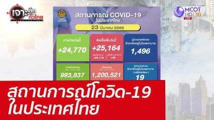 สถานการณ์โควิด-19 ในประเทศไทย : เจาะลึกทั่วไทย (23 มี.ค. 65)