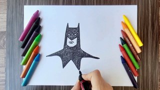 HOW TO DRAW A BATMAN  DRAW BATMAN  EASY DRAWING  STEP BY STEP DRAWING FOR KIDS  EASY ART