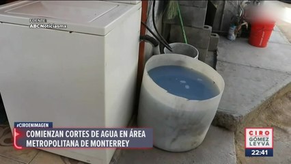 Inician cortes de agua en Monterrey para combatir la escasez