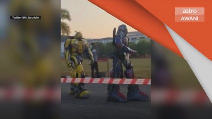 Sesi Persekolahan | Optimus Prime dan Bumblebee tampil sambut murid