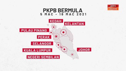 [INFOGRAFIK] PKPB bermula 5 Mac - 18 Mac 2021