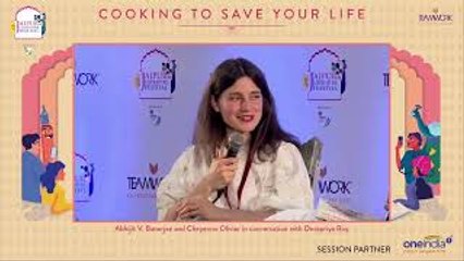 JLF 2022 : Cooking To Save Your Life | Abhijit V Banerjee | Cheyenne Olivier | Oneindia Kannada