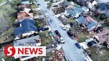 Tornadoes, storms rip through US south