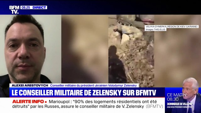 Alexei Arestovych, conseiller militaire de Zelensky: 90% des logements résidentiels de Marioupol endommagés ou détruits