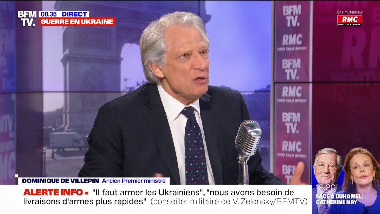 Dominique de Villepin:  "Si nous rentrons dans une escalade, nous devrons faire face à un tsunami pour l'ensemble de la planète"