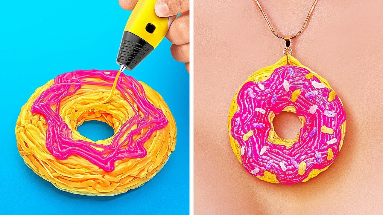 GLUE GUN vs 3D PEN Creative DIY Ideas and Cool Hacks Tips for Parents and Their Kids by 123 GO