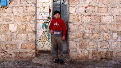 Eşini çatışmada kaybeden Suriyeli kadın 7 çocuğu ile yaşam mücadelesi veriyor