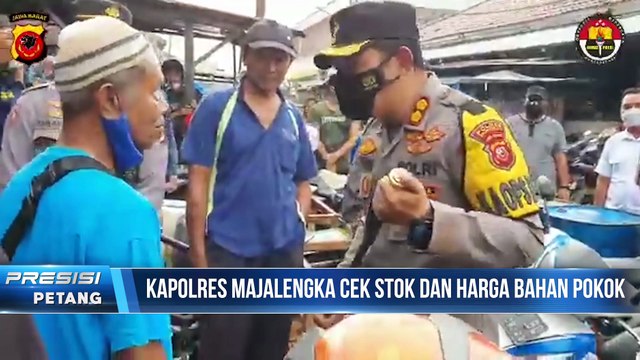 Sambut Bulan Suci Ramadhan, Kapolres Majalengka Pimpin Sidak Stok Minyak Goreng di Pasar Tradisional