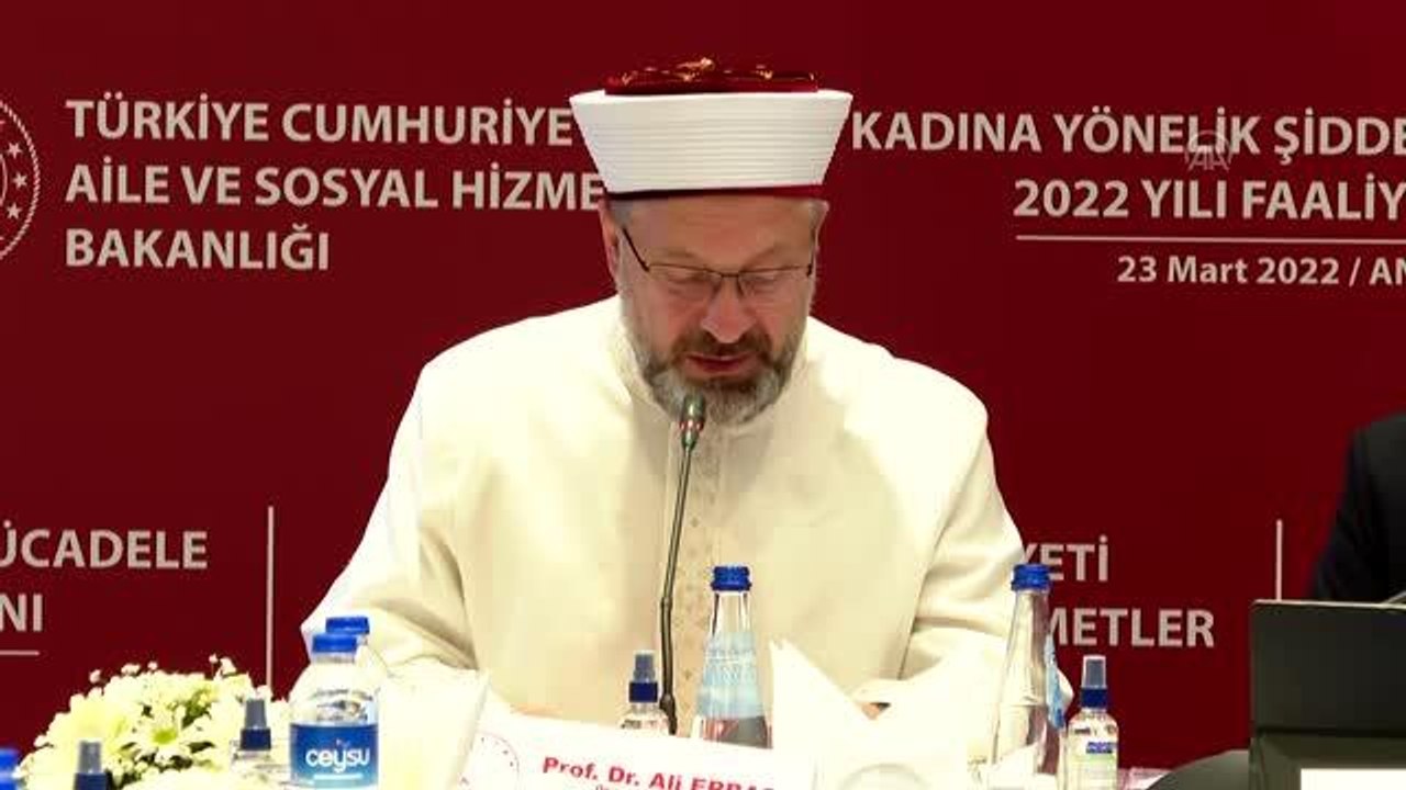 Erbaş: "Başkanlığımız, şiddetin olmadığı bir gelecek inşa etmek için çalışmalarına devam etmektedir"