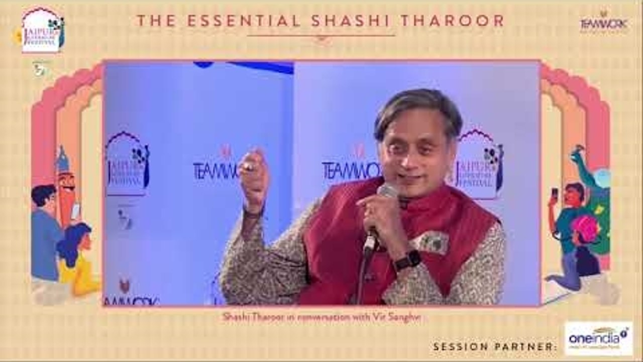 JLF 2022 : The Essential Shashi Tharoor In Conversation With Vir Sanghvi | Oneindia Kannada