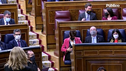 Yolanda Díaz, a Macarena Olona (Vox): "Con sindicatos fuertes, el programa laboral que defienden jamás podrán llevarlo a cabo"