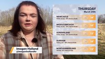 Daily Weather Report for the North East 23 March