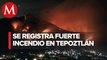 Incendio consume cerro del Tepozteco, en Morelos