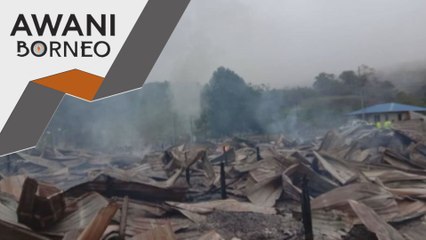 Kebakaran | 21 penduduk Bario hilang tempat tinggal