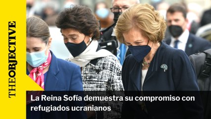 La Reina Sofía demuestra su compromiso con refugiados ucranianos