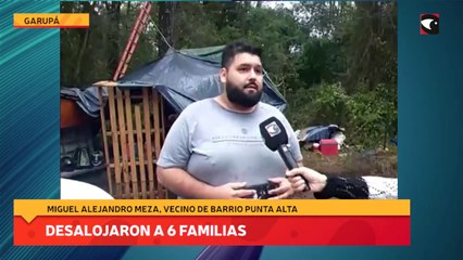 Desalojaron a 6 familias