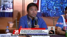 Sen. Manny Pacquiao, nanawagan sa mga miyembro ng PDP-Laban na huwag sundin ang pag-endorso ng Cusi faction kay Bongbong Marcos | 24 Oras