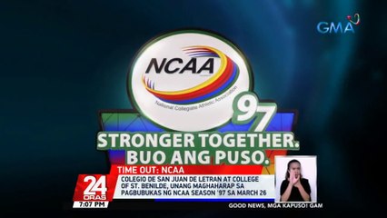 Télécharger la video: Colegio de San Juan de Letran at College of St. Benilde, unang maghaharap sa pagbubukas ng NCAA Season '97 sa March 26 | 24 Oras