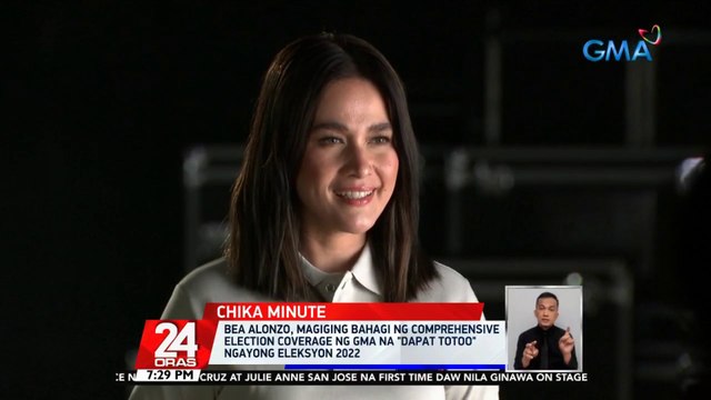 Bea Alonzo, magiging bahagi ng comprehensive election coverage ng GMA na Dapat Totoo ngayong #Eleksyon2022 | 24 Oras