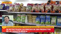 Se retrotraen los precios de 580 productos de la canasta básica