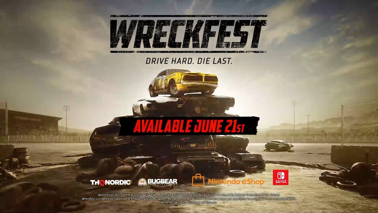 Wreckfest Official Nintendo Switch Release Date Trailer video