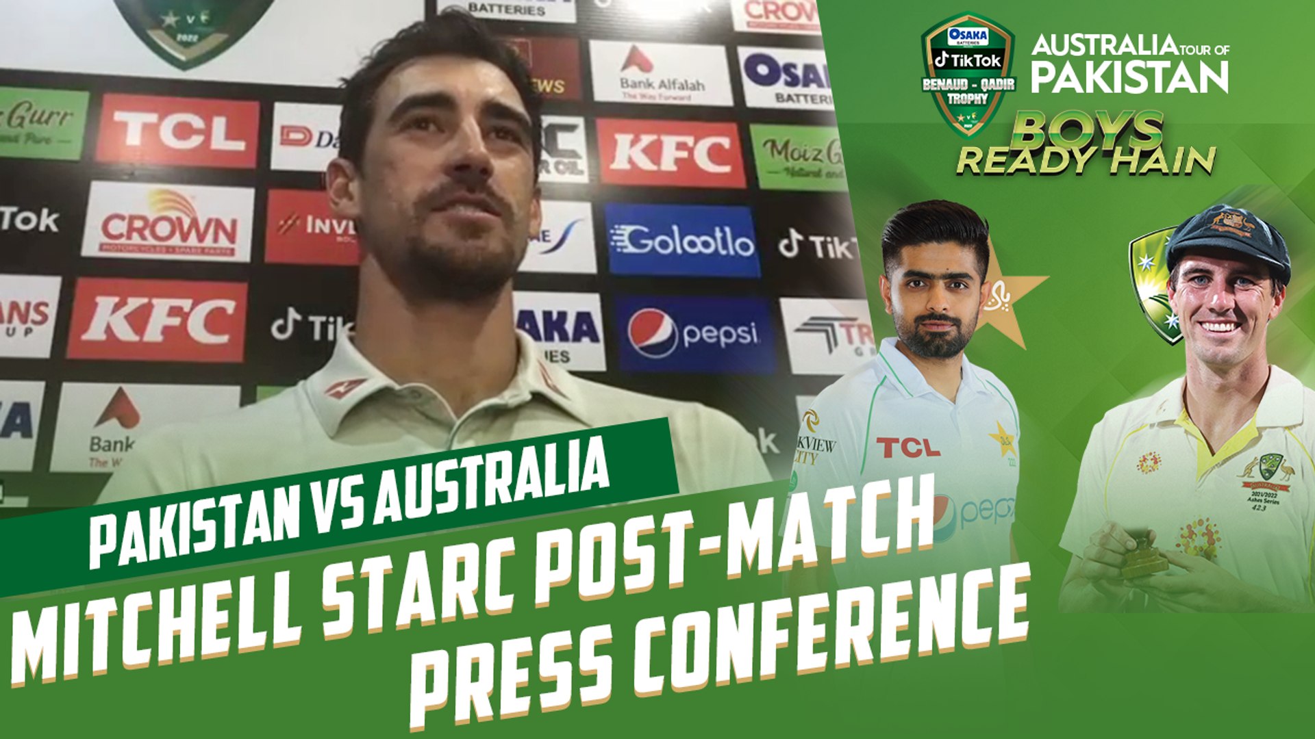 Mitchell Starc post-match press conference Pakistan vs Australia 3rd Test Day 3 PCB MM2L