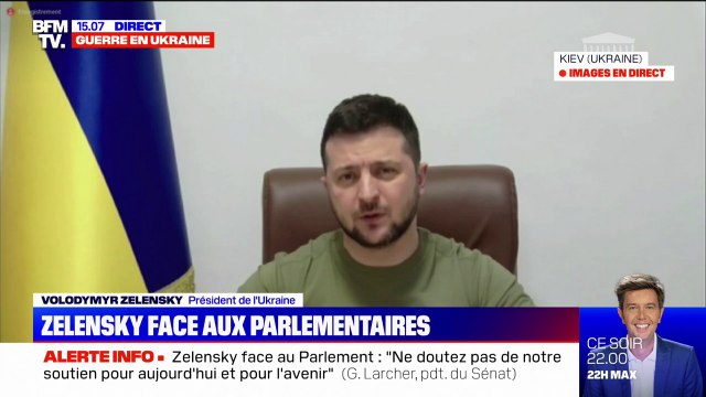 Volodymyr Zelensky face au Parlement français: Vous savez qui est coupable