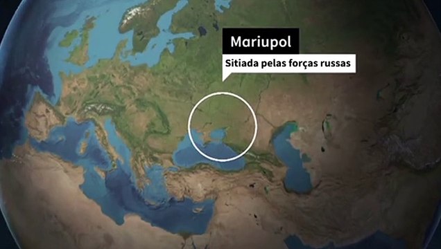 100.000 pessoas presas no porto ucraniano de Mariupol