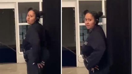 Twerk yapan genç kadın, dolabın altında kaldı