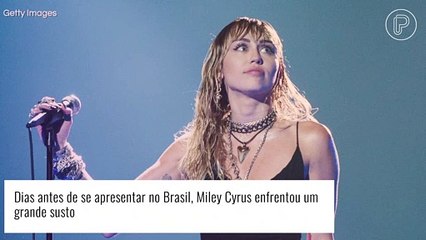 Miley Cyrus enfrenta incidente em avião em meio a uma tempestade. Vídeo!