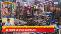 El rubro de la construcción logró un repunte