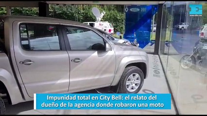 Impunidad total en City Bell, el relato del dueño de la agencia donde robaron una moto