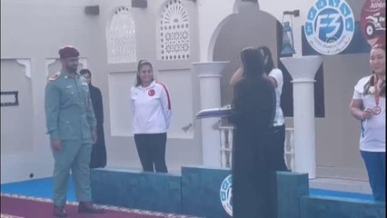 Özel sporcu Mihriban Korkmaz, Dubai'de altın madalya kazandı