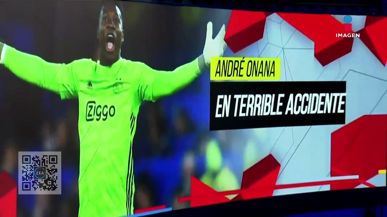 André Onana sale ileso de aparatoso accidente automovilístico
