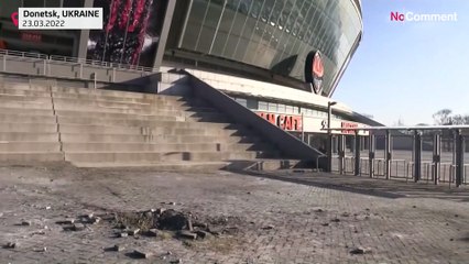 Russian state TV reports "Donbass Arena" stadium was under fire last night