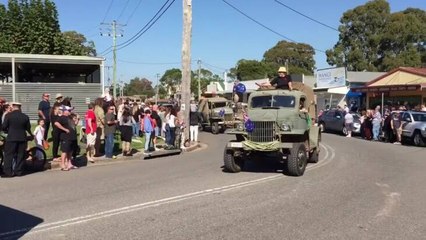 Anzac Day march and service Wangi