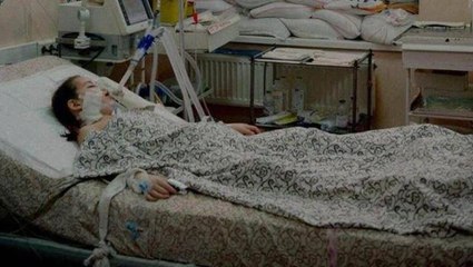 Kablolara bağlı yaşam savaşı veriyor! Savaştan kaçan Ukraynalı kızın görüntüsü yürek sızlattı