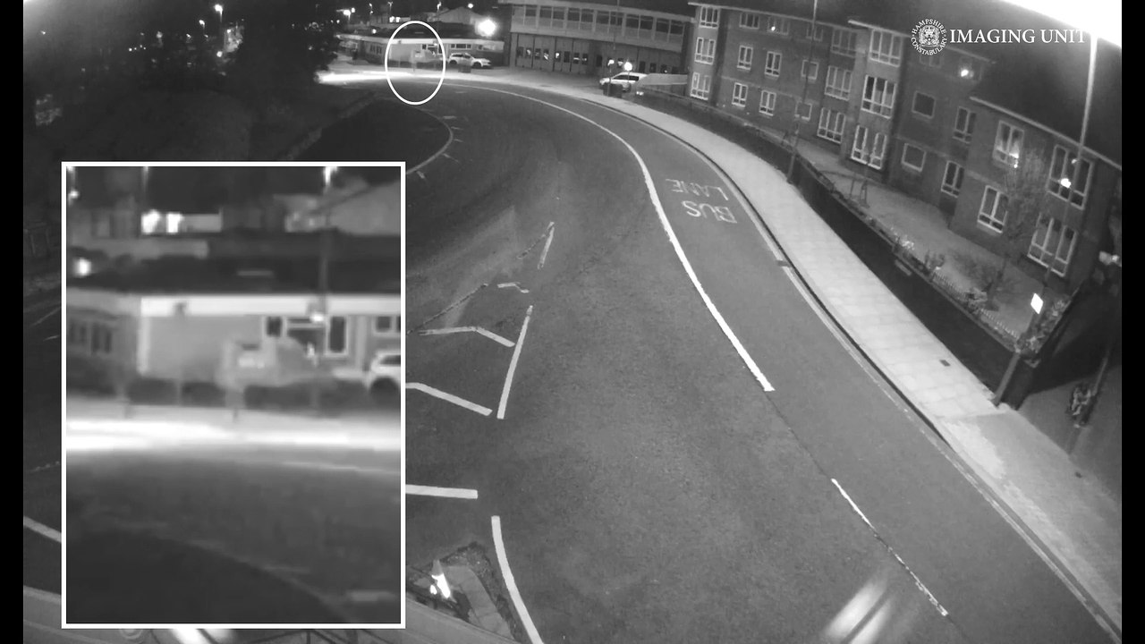CCTV footage of Fareham Fire Station