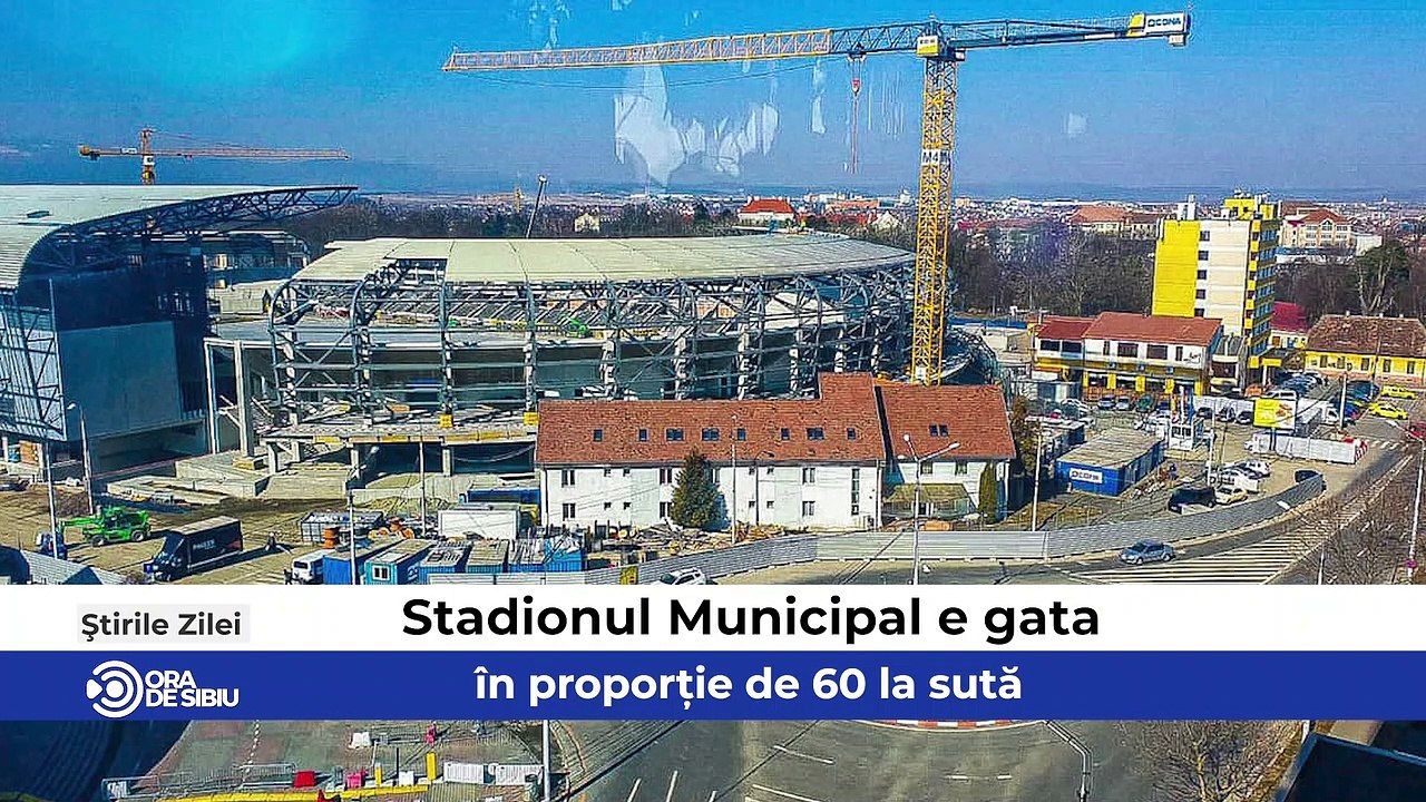 Știrile zilei la Sibiu - Stadionul Municipal e gata în proporție de 60 la sută ,    Nunțile se fac și joia vara asta la Sibiu  şi  Crește numărul cazurilor COVID la Sibiu