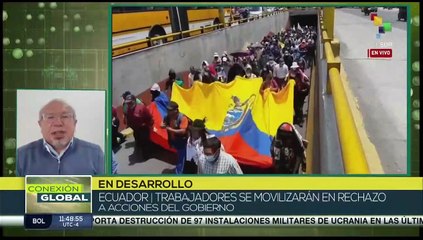 Organizaciones de Ecuador se movilizan en contra de políticas de Lasso