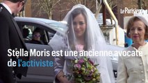 La future femme de Julian Assange arrive en robe de mariée à la prison de Belmarsh