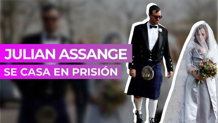 Julian Assange se casa en prisión