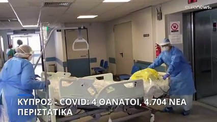 COVID-19: Τέσσερις θάνατοι και 4.704 κρούσματα στην Κύπρο