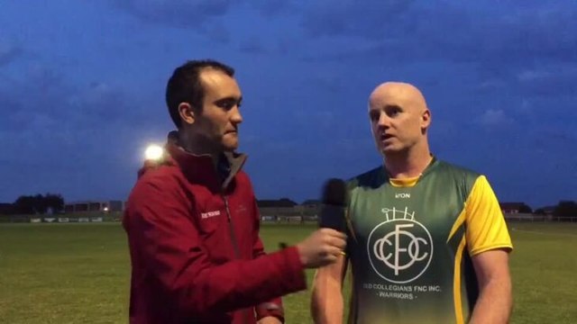 Warrnambool Standard Old Collegians' 400-gamer Glendon Walsh