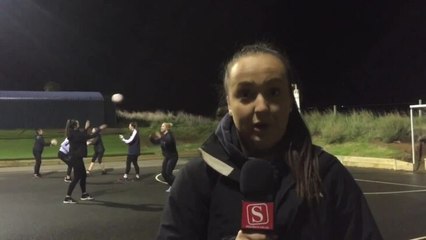 Warrnambool Standard Georgia Haberfield at training